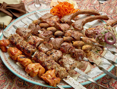 Шашлык из молодого картофеля