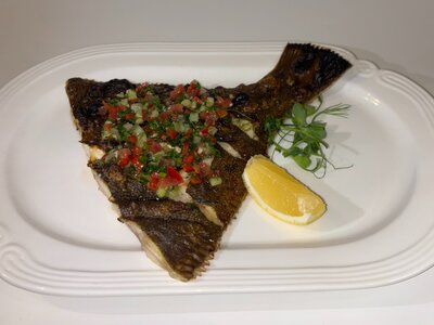 Камбала гриль