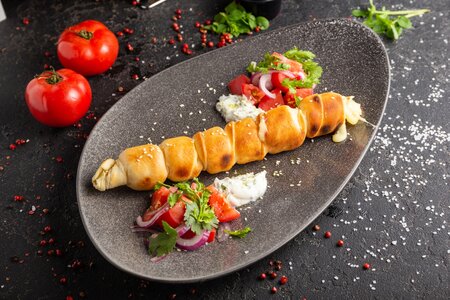 Хачапури с сыром на мангале