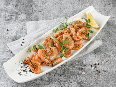 Креветки жареные