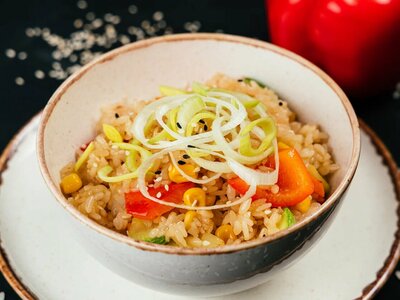 Тяхан с курицей