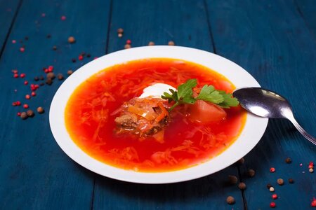 Борщ с мясом