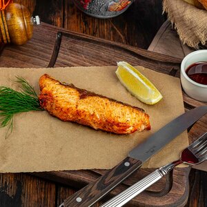 Лосось на углях