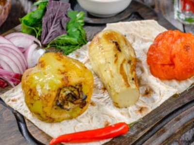 Шашлык из баклажанов