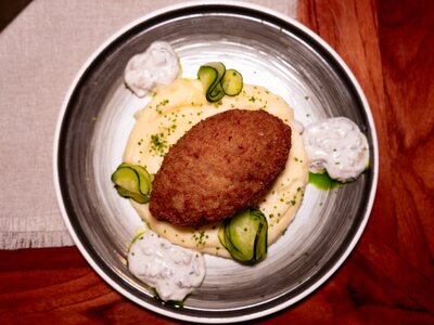 Куриная котлета с сыром