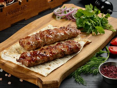 Люля кебаб из говядины и свинины