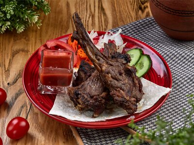 Корейка барашка на гриле1