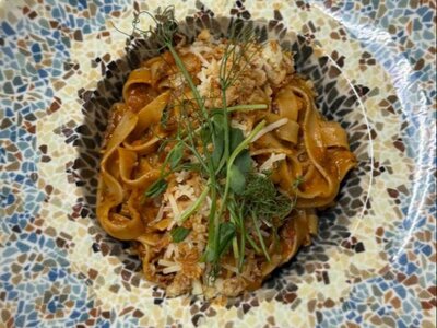 Макароны по-флотски (а-ля болоньезе)