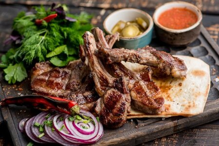 Шашлык из баранины (ассорти)